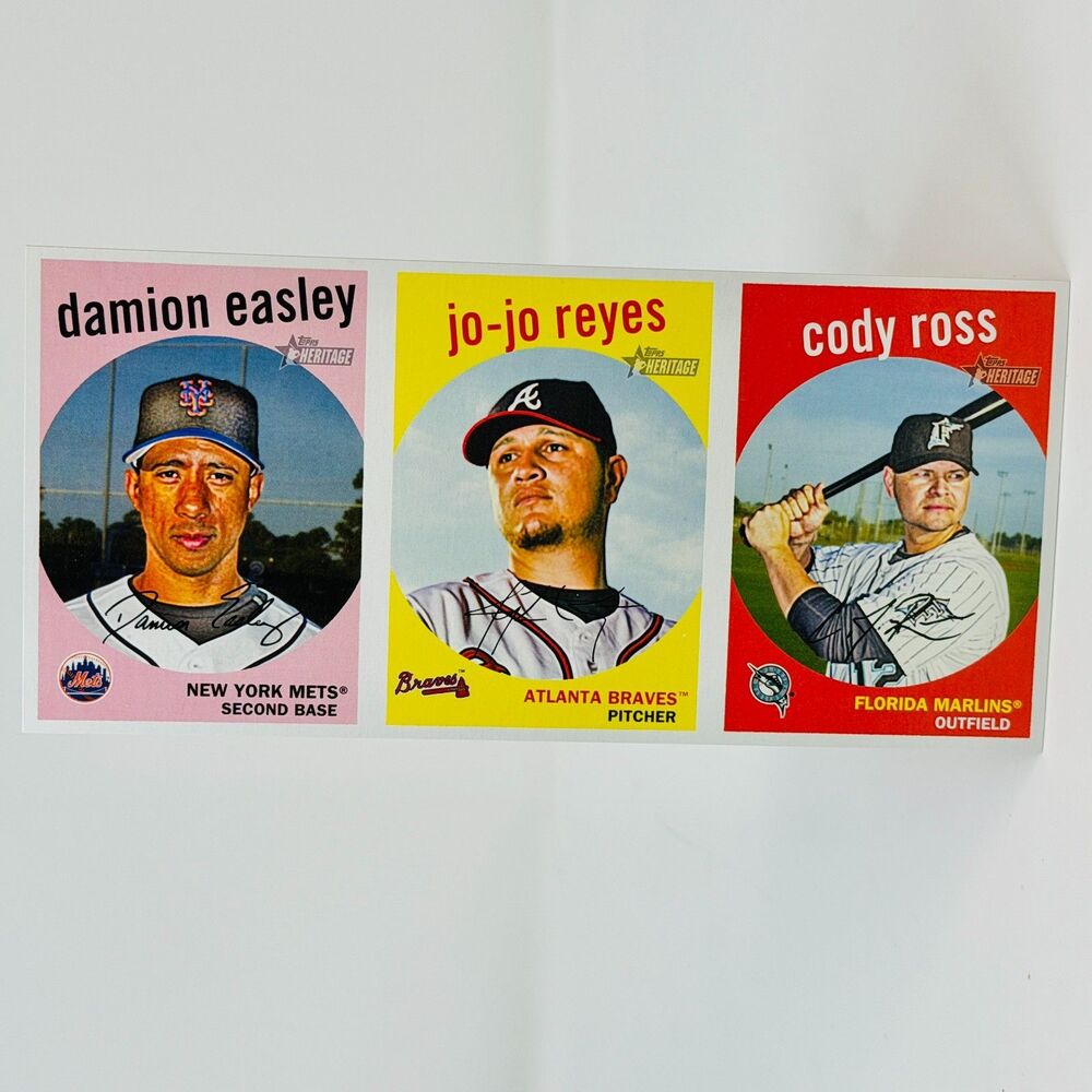 2008 TOPPS HERITAGE BOX TOPPER DAMION EASLEY, JO-JO REYES, CODY ROSS